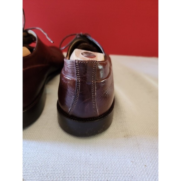 Johnston & Murphy Leather Shoe Cellini Brown Size 10.5 M Conard Cap Toe Wing Tip main image 16